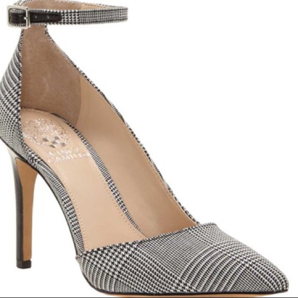 NEW Vince Camuto Plaid Pumps 9.5 - Picture 1 of 3